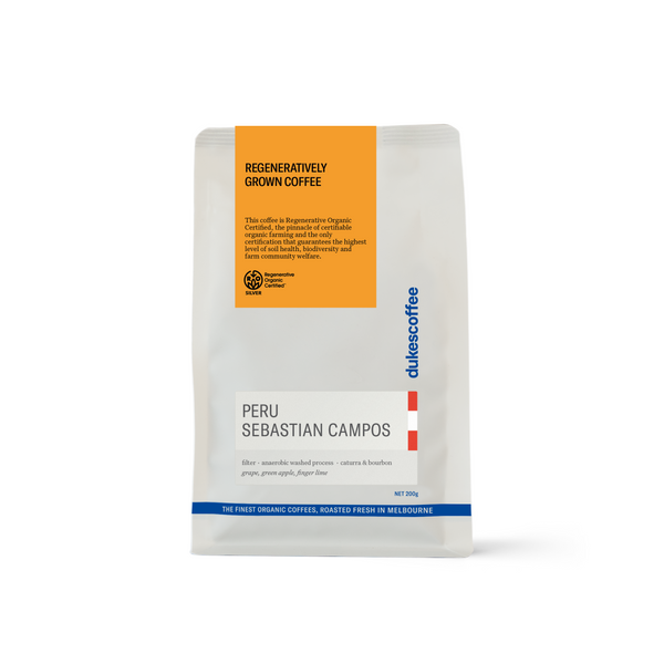 Peru - Sebastian Campos, Anaerobic Washed Filter | Regenerative Organic Certified